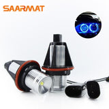 2X  10W For BMW E60 E61 E63 E64 E70 X5 E71 X6 E82 E87 E89 Z4 E90 E91 M3 LED CANBUS Angel Eyes light Headlight Lamp Blue white