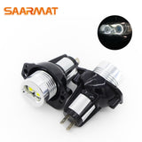 2X  10W For BMW E60 E61 E63 E64 E70 X5 E71 X6 E82 E87 E89 Z4 E90 E91 M3 LED CANBUS Angel Eyes light Headlight Lamp Blue white