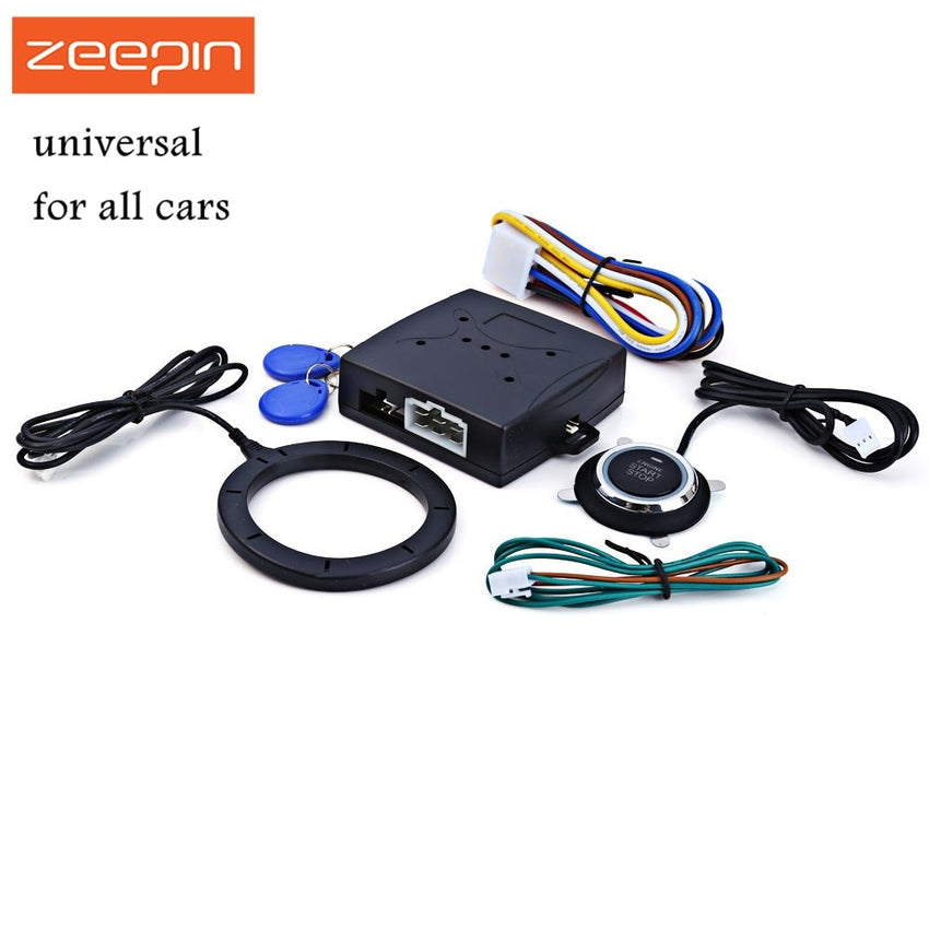 Auto Car Alarm Car Engine Push Start Button RFID Lock Ignition Starter Keyless Entry Start Stop Immobilizer Anti-theft System