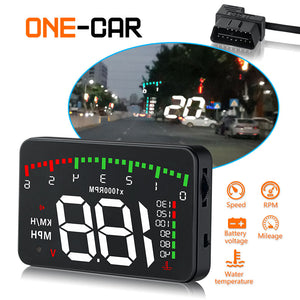 GEYIREN 3.5 A900 HUD Head-Up Display Car-styling Hud Display Overspeed Warning Windshield Projector Alarm System Universal Auto