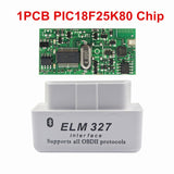 Super Mini ELM 327 Bluetooth V1.5 PIC18F25K80 Mini ELM327 1.5 OBD2 Car Diagnostic Tool Support J1850 Protocols Free Shipping