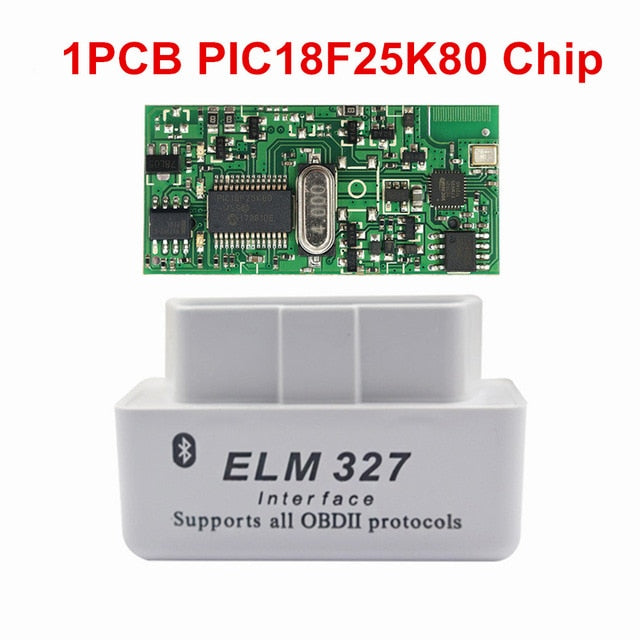 Super Mini ELM 327 Bluetooth V1.5 PIC18F25K80 Mini ELM327 1.5 OBD2 Car Diagnostic Tool Support J1850 Protocols Free Shipping