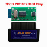 Super Mini ELM 327 Bluetooth V1.5 PIC18F25K80 Mini ELM327 1.5 OBD2 Car Diagnostic Tool Support J1850 Protocols Free Shipping