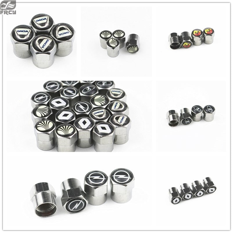 1SET Car Tire Valve Caps Air Tyre Stems Cover 6corners for bmw benz vw audi Ford Kia Hyundai Nissan VW toyota Mazda Volvo LexuS